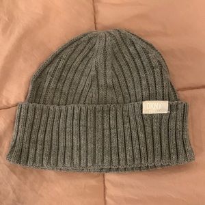 Gray Ribbed Beanie
